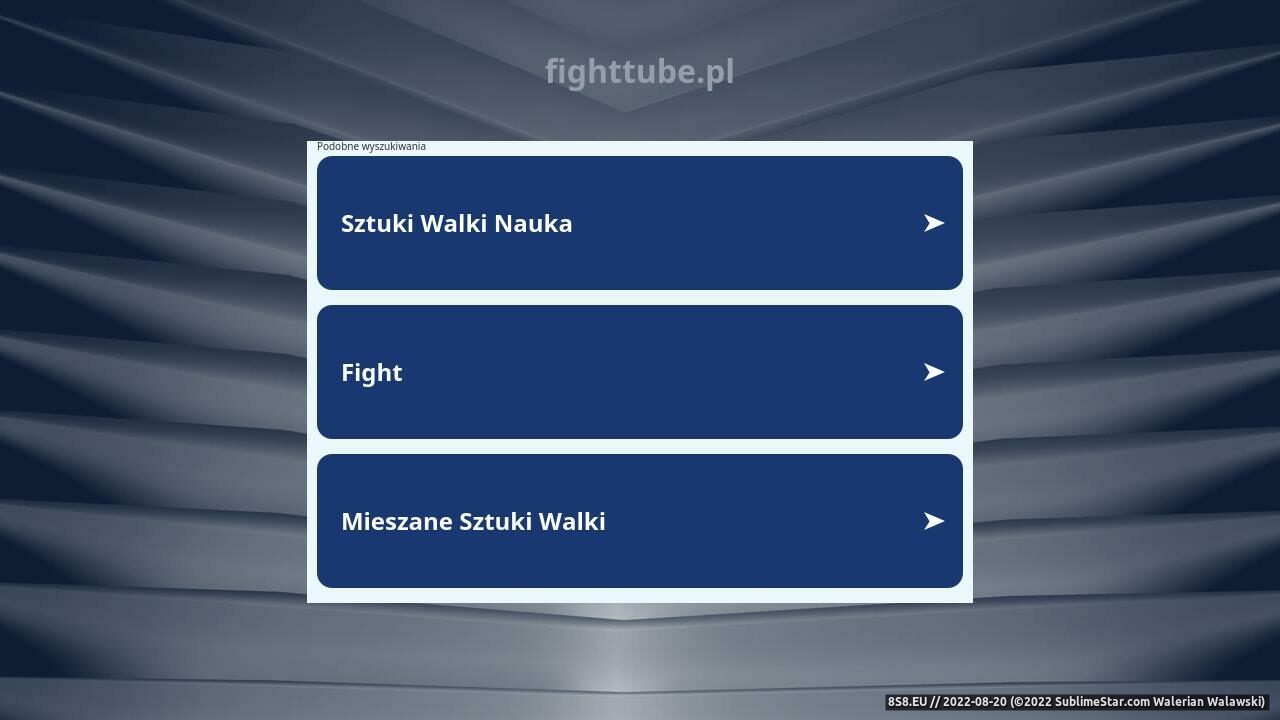Strona Miłośników MMA i Sztuk Walki (strona www.fighttube.pl - Fighttube.pl)