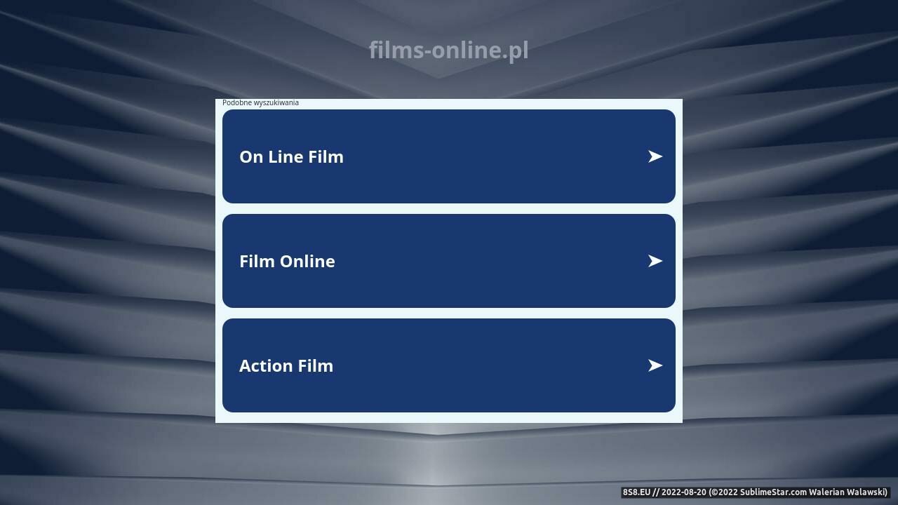 Zrzut ekranu Filmy Online - całe filmy online, kino online