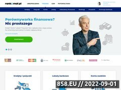 Zrzut strony Porównywarka kont bankowych - Rankomat.pl