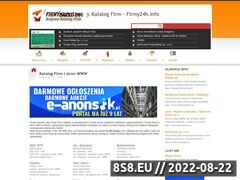 Miniaturka strony Internetowy katalog Firm Krajowych i Zagranicznych - Firmy24h.info