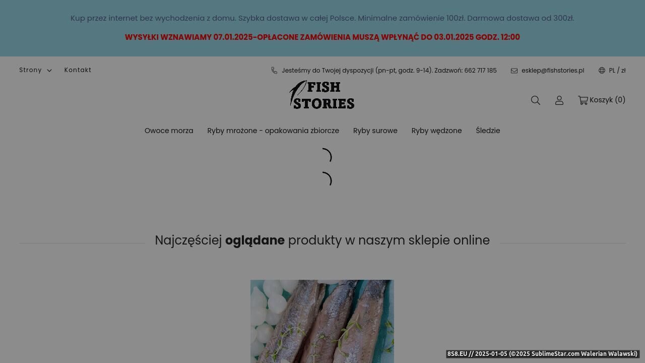 Fish Stories - twój sklep rybny online (strona fishstories.pl - Sklep FishStories.pl)