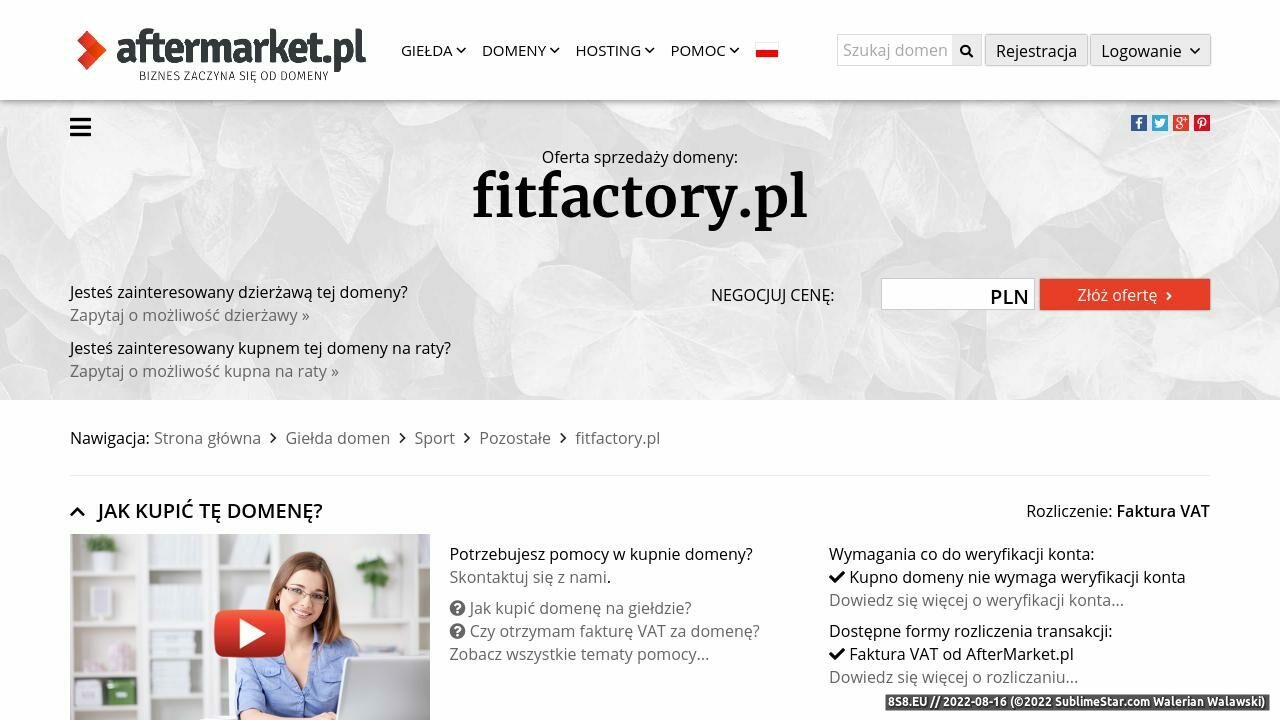Odżywki dla sportowców (strona fitfactory.pl - Fitfactory.pl)