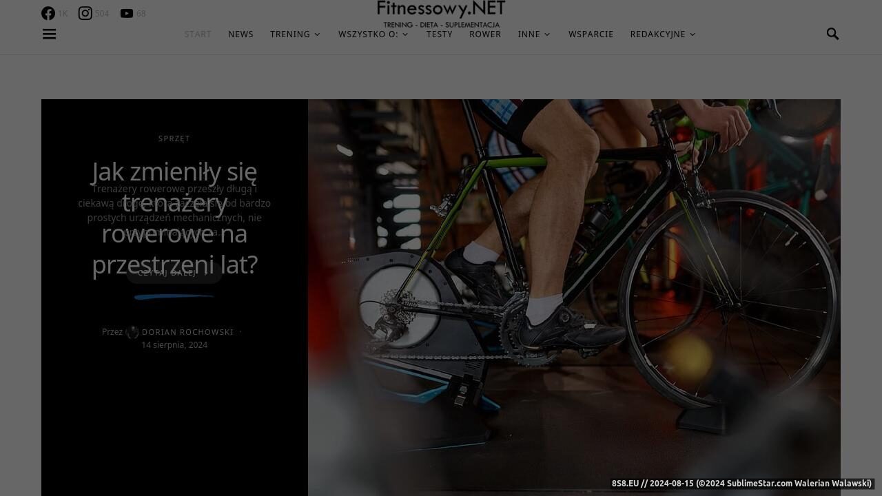 Portal z poradami treningowymi i atlasem ćwiczeń (strona fitnessowy.net - Fitnessowy.net)