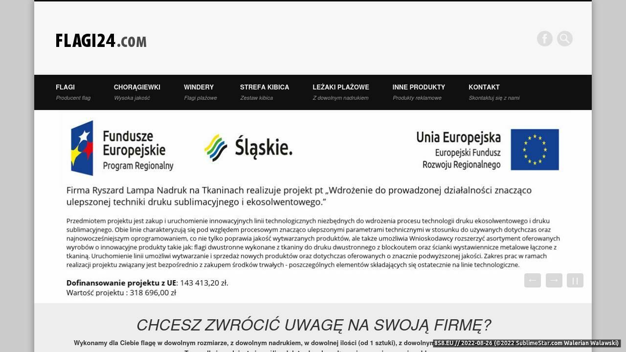 Nadruki - Flagi - Częstochowa (strona flagi24.com - Flagi24.com)