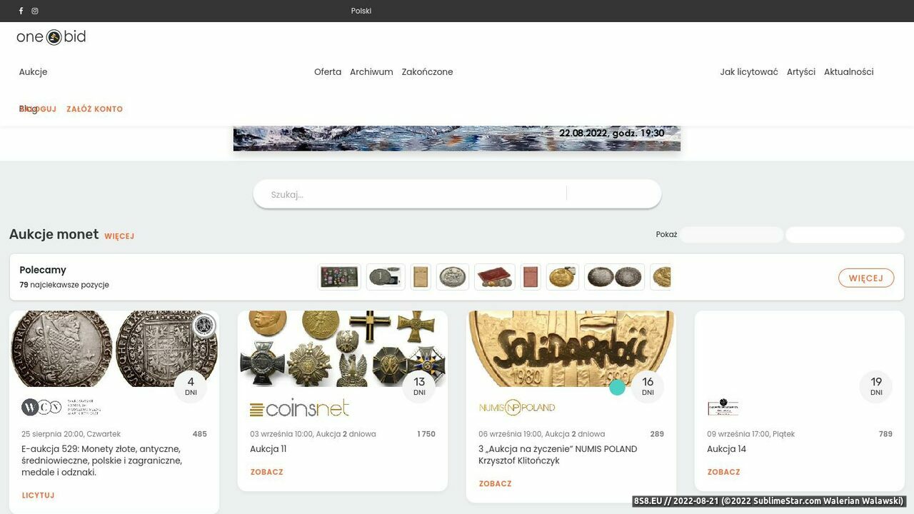 Zrzut ekranu Forum numizmatyczne