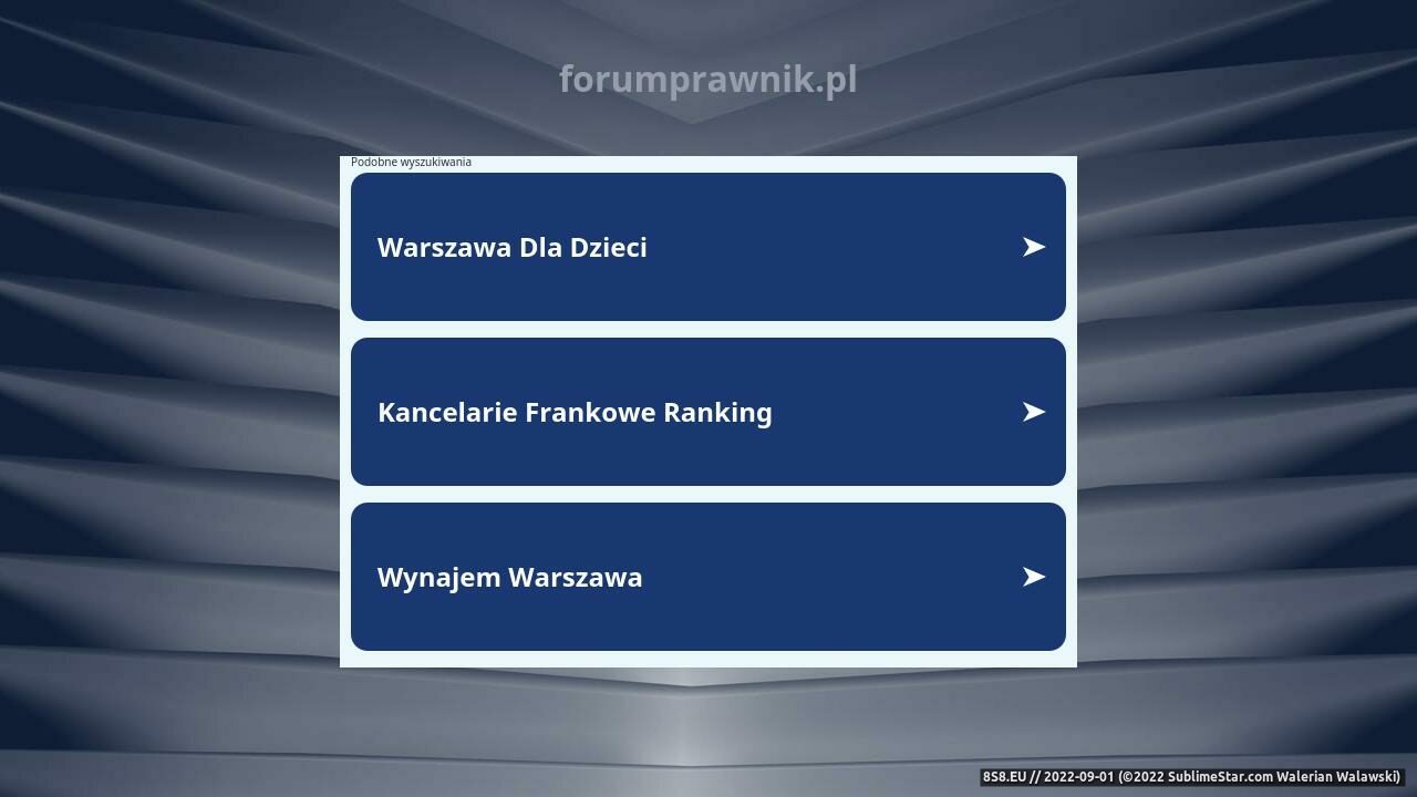 Zrzut ekranu Forum prawne