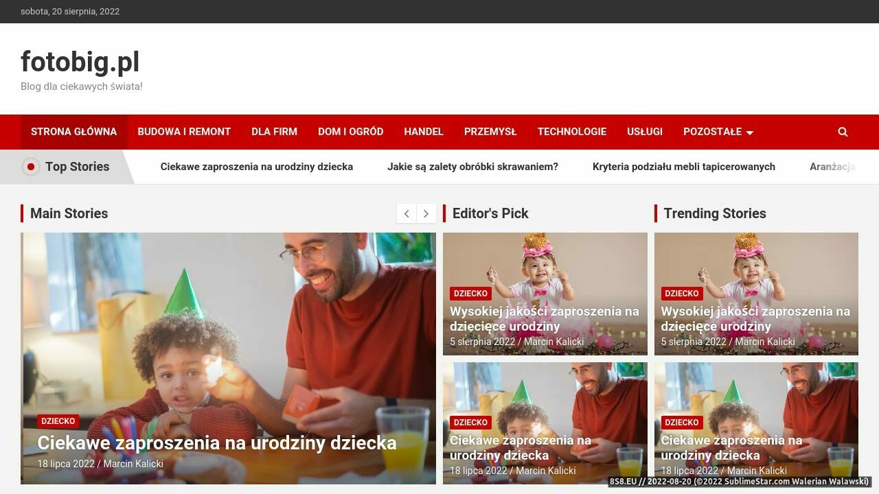 Fotoobrazy na płótnie (strona fotobig.pl - Fotobig.pl)