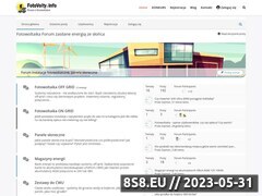 Miniaturka strony Portal branżowy o fotowoltaice - panele słoneczne