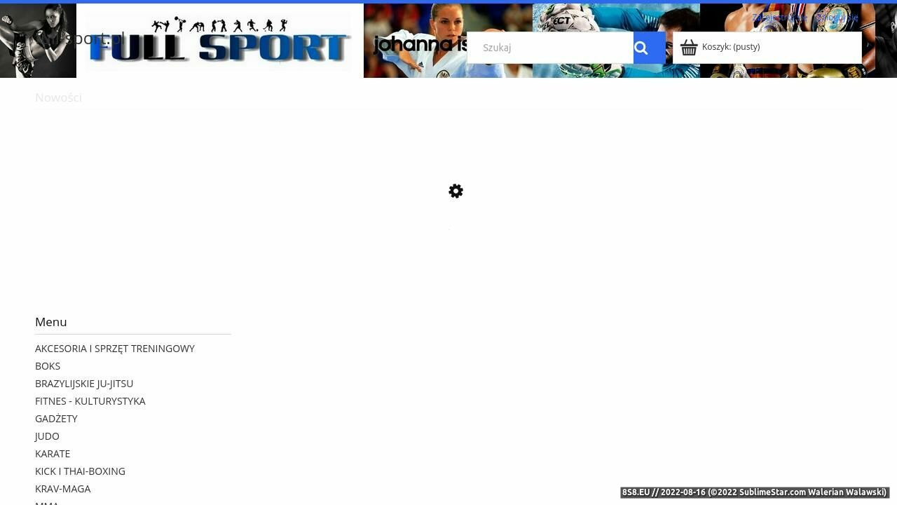 Zrzut ekranu Wszystkie sporty w jednym miejscu - FULL-SPORT.PL