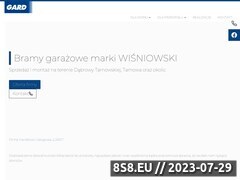 Miniaturka www.gard.net.pl (Bramy ogrodzeniowe, segmetowe i garażowe)