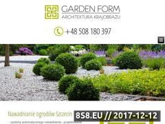 Miniaturka gardenform.szczecin.pl (Systemy automatycznego nawadniania)