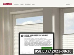 Zrzut strony Producent wysokiej jakość dekoracji okiennych, rolet, żaluzji - Gardinia
