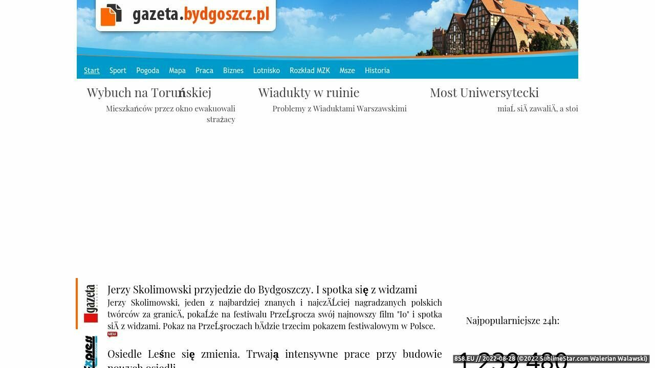 Zrzut ekranu Gazeta Bydgoszcz