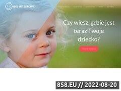Miniaturka www.gdziejestdziecko.net (Strona o bezpieczeństwie i monitorowaniu dzieci)