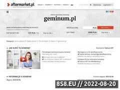 Miniaturka domeny www.geminum.pl