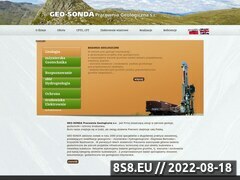 Miniaturka www.geosonda.pl (Badania geologiczne)