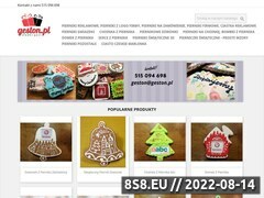 Zrzut strony Pierniki świąteczne oraz pierniki reklamowe