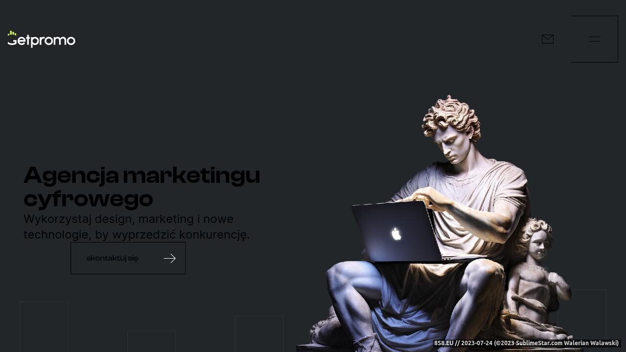 Zrzut ekranu Agencja marketingowa - tworzenie stron internetowych