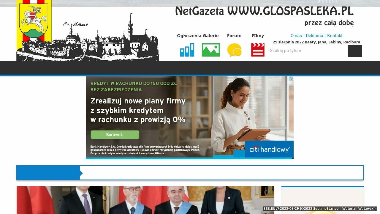 NetGazeta Głos Pasłęka (strona www.glospasleka.pl - Glospasleka.pl)