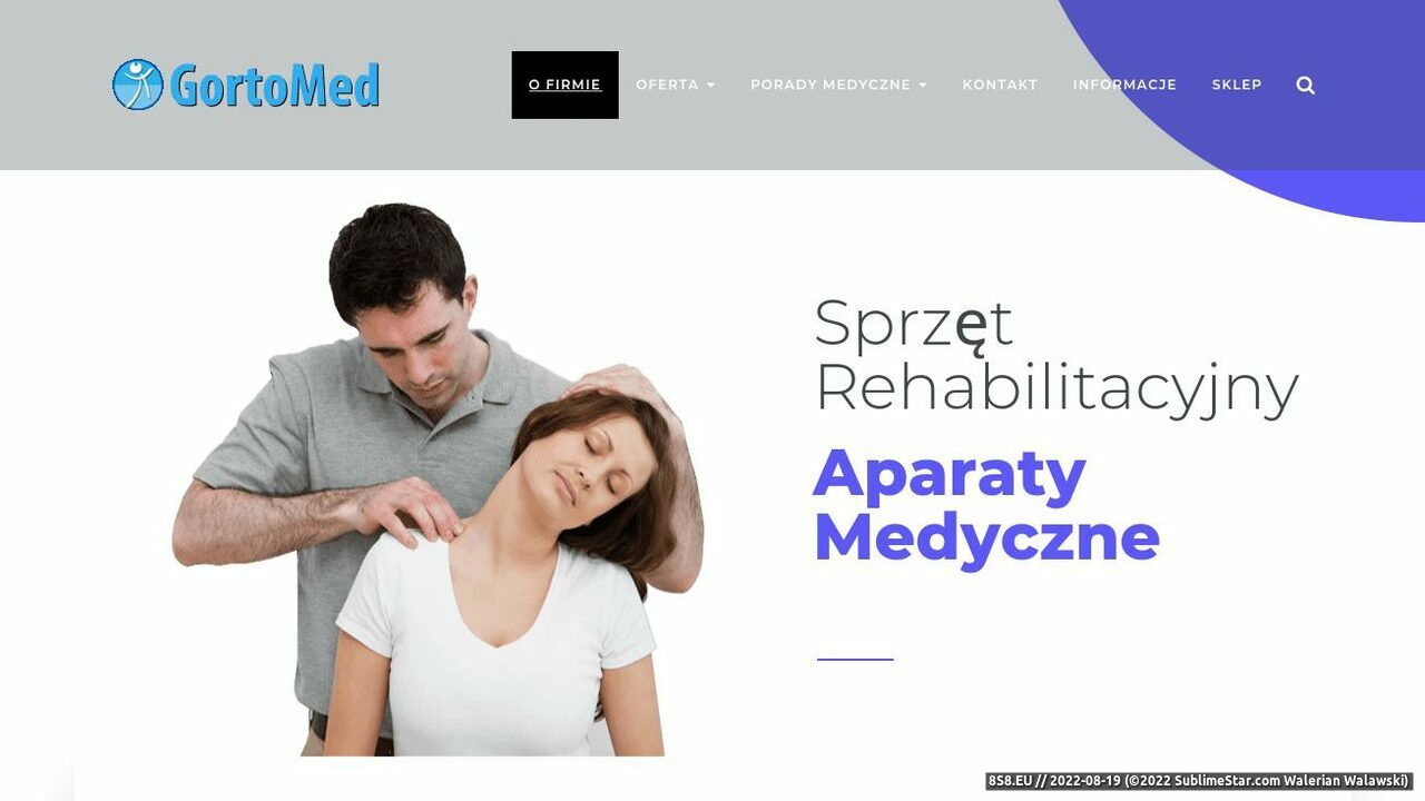 Sprzęt rehabilitacyjny, sportowy i medyczny (strona www.gortomed.pl - Gortomed.pl)