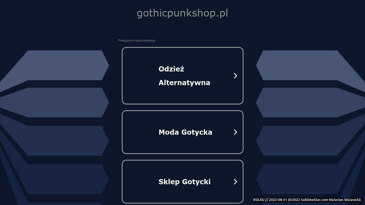 Gothicpunkshop (strona gothicpunkshop.pl - Gothicpunkshop.pl)