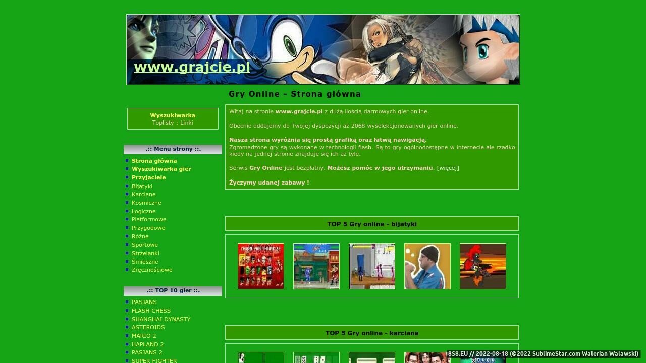 Zrzut ekranu Darmowe gry online