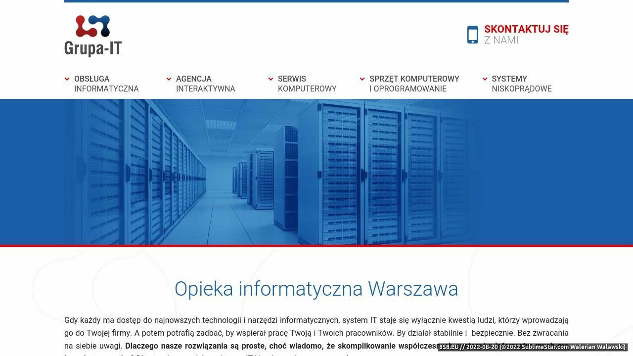 Usługi informatyczne, outsourcing IT - Warszawa (strona www.grupa-it.pl - Grupa-it.pl)