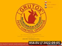 Miniaturka strony GRUTOX - Zakad dezynfekcji - WWW.GRUTOX.PL