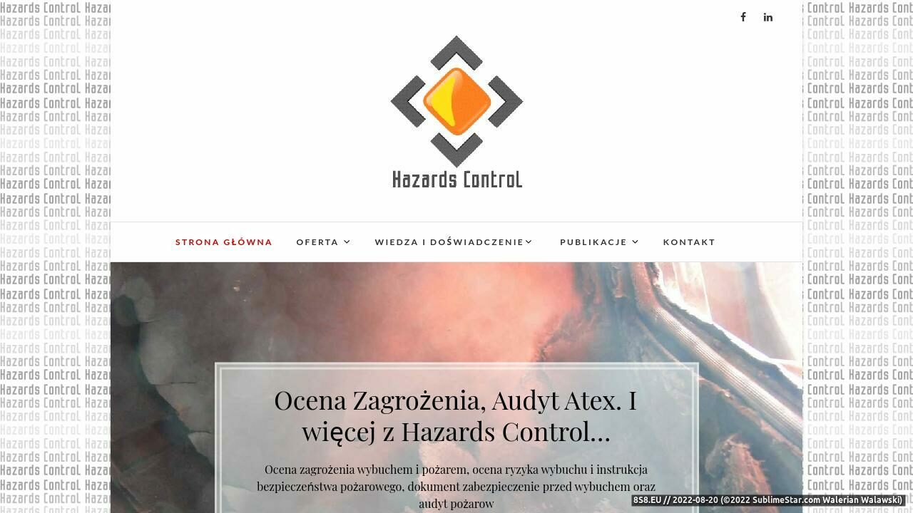 Ocena Ryzyka i Zakresu Ubezpieczenia (strona www.hazardscontrol.pl - Ppoż)