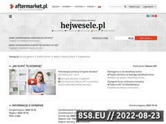 Miniaturka domeny www.hejwesele.pl