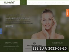 Zrzut strony Hipokrates - klinika medycyny estetycznej w Szczecinie