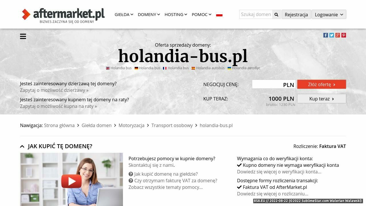 Holandia-Bus.pl - Busy do Holandii (strona holandia-bus.pl - Holandia-bus.pl)