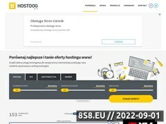Zrzut strony Porównywarka hostingów HostDog