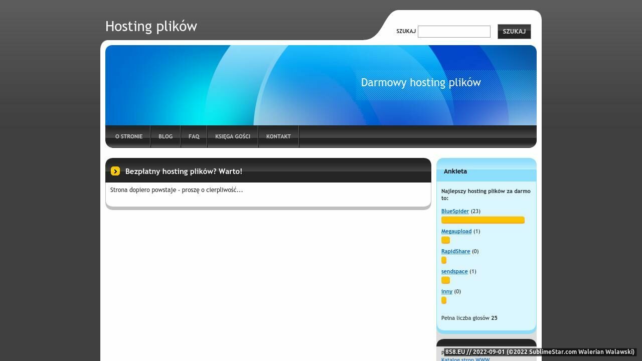 Darmowy hosting plików (strona hosting-plikow.webnode.com - Hosting-plikow.webnode.com)