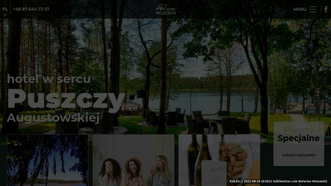 Zrzut ekranu Wojciech hotel konferencyjny w Augustowie