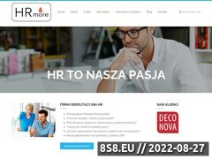Zrzut strony Firma rekrutacyjna - HR Warszawa