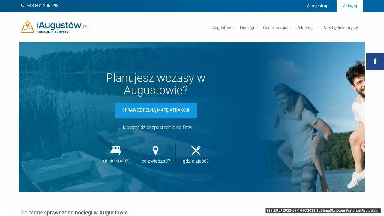 Zrzut ekranu Augustów - Serwis Dobrej Informacji