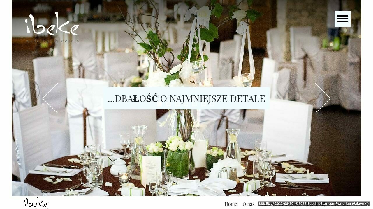 Zrzut ekranu IBEKE weddings &amp; events