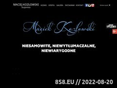 Miniaturka iluzjonistamaciejkozlowski.com.pl (Iluzjonista Maciej Kozłowski)