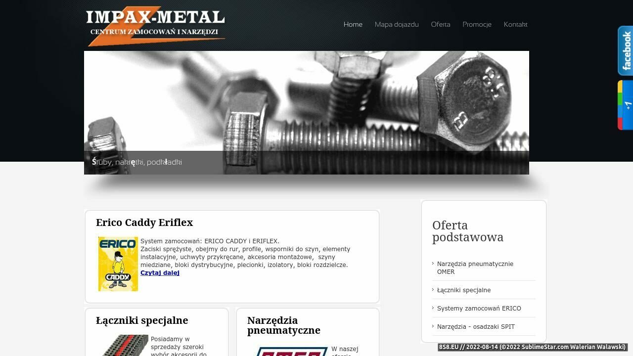 Zamocowania i narzędzia Impax-Metal (strona www.impax-metal.com.pl - Impax-metal.com.pl)