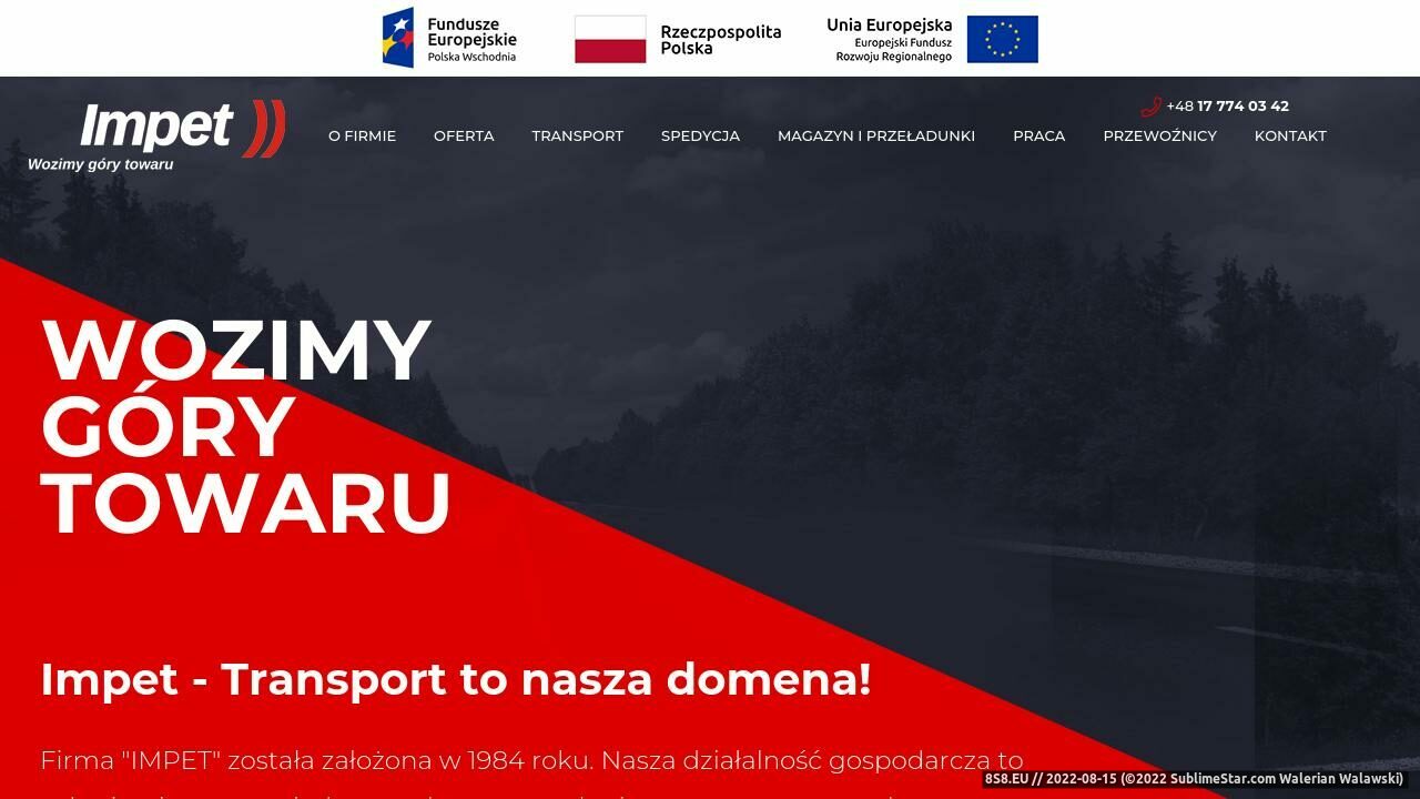 Transport drogowy towarów z Polski do Rumunii (strona www.impet.biz - Transport Polska Rumunia)