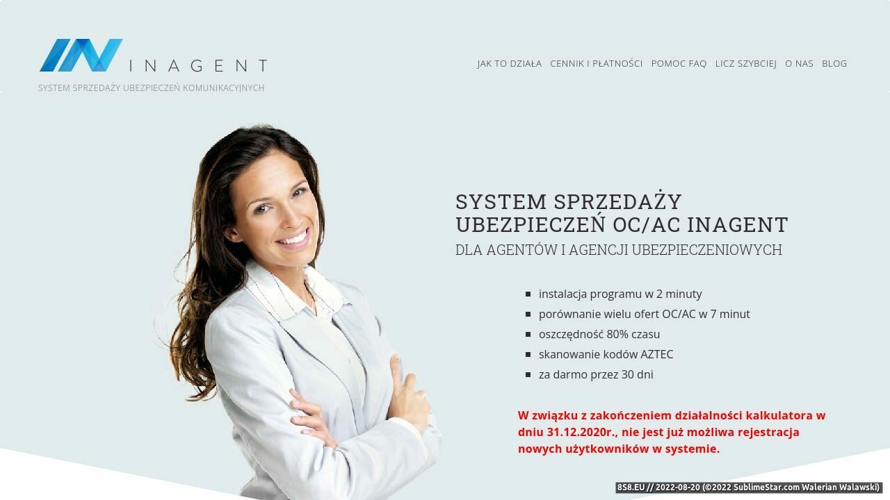 Zrzut ekranu Program dla agenta ubezpieczeniowego - InAgent