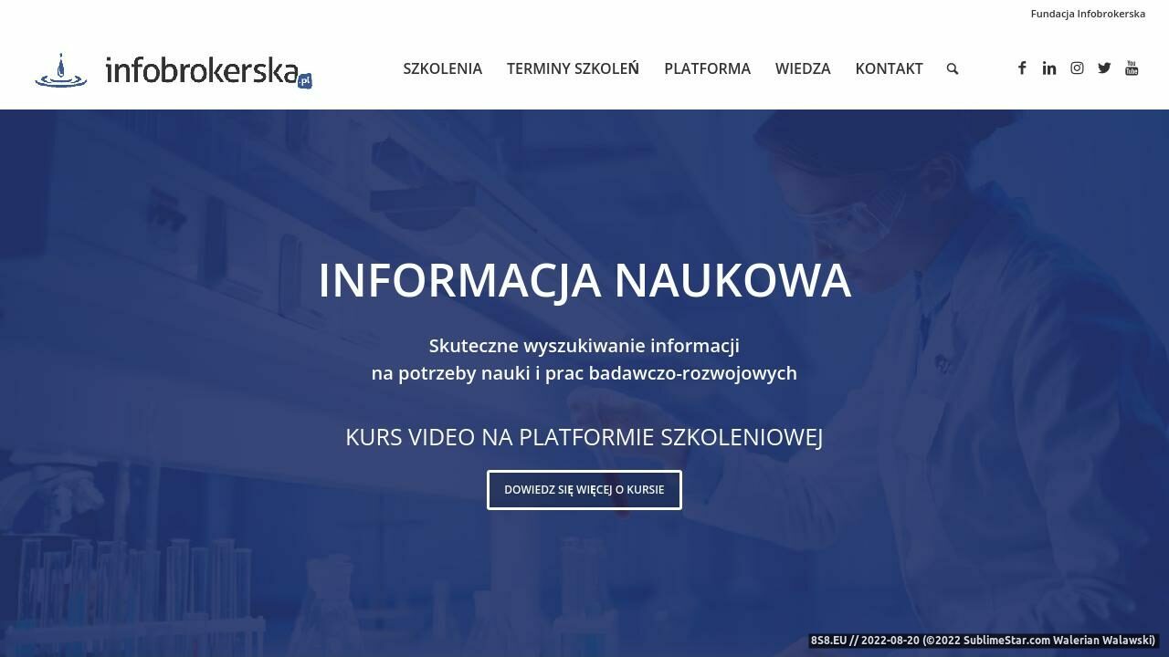 Baza informacji (strona www.infobrokerska.pl - Infobrokerska.pl)