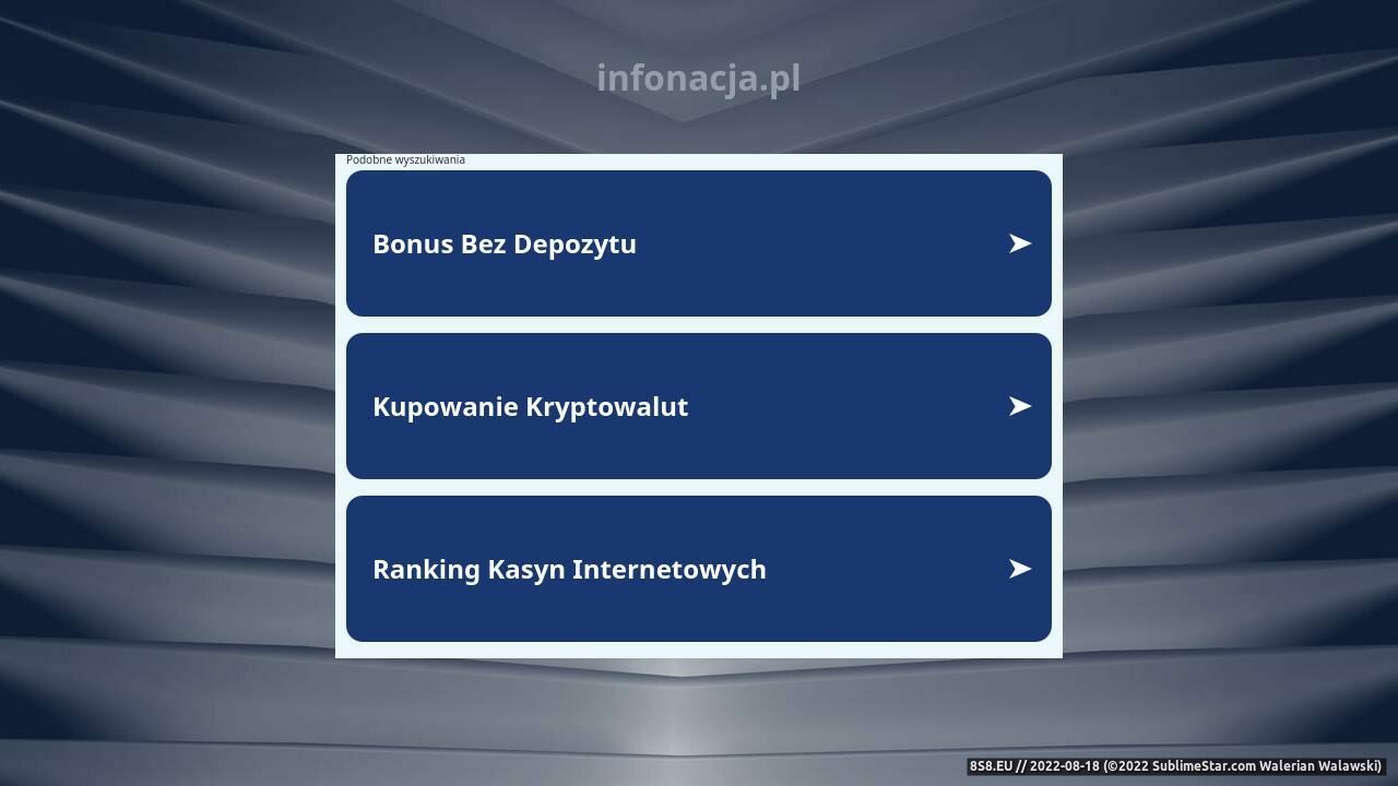 Zrzut ekranu Rybnik - Infonacja.pl portal informacyjny Ziemi Rybnickiej