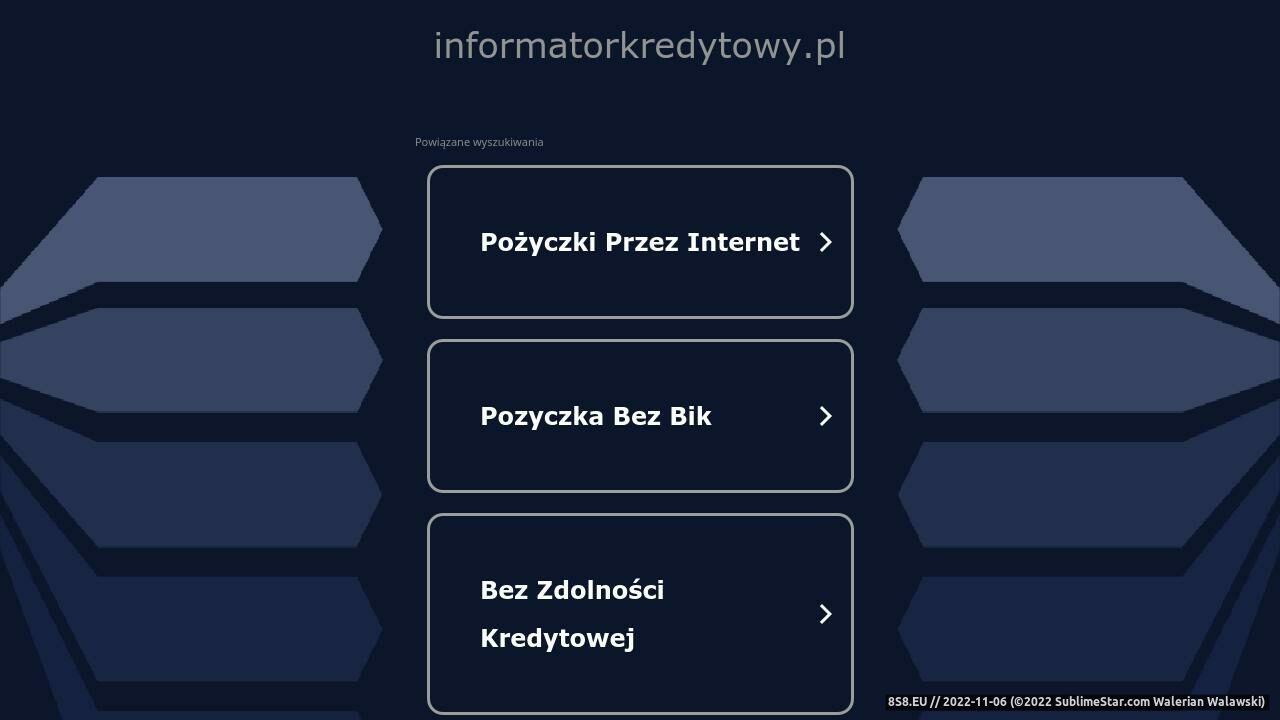 Informator Kredytowy. Wybierz najlepszy kredyt mieszkaniowy (strona www.informatorkredytowy.pl - Informatorkredytowy.pl)