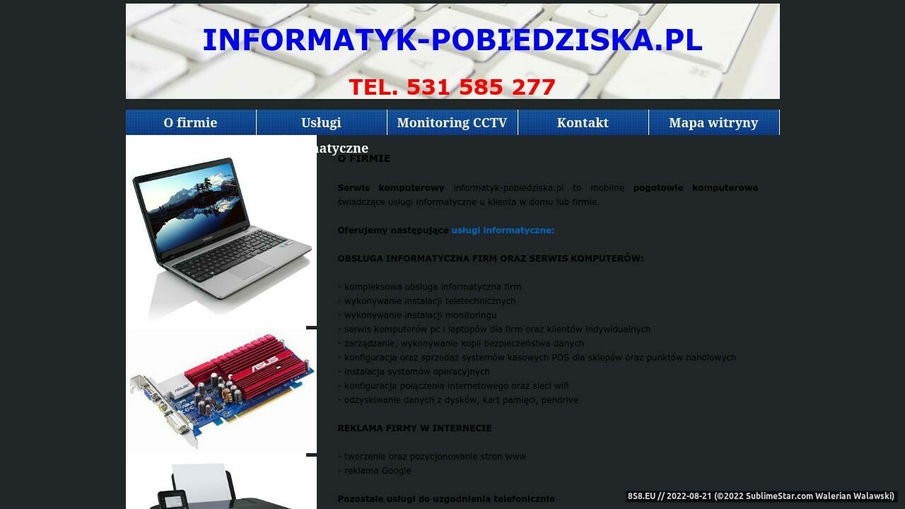 Serwis naprawa komputerów Pobiedziska (strona informatyk-pobiedziska.pl - Informatyk-Pobiedziska)