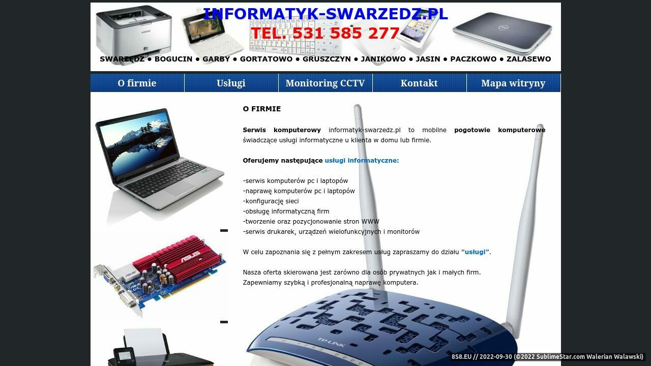 Serwis komputerowy - naprawa komputerów i strony WWW Swarzędz (strona informatyk-swarzedz.pl - Informatyk-swarzedz.pl)