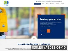 Zrzut strony INTERGEO uslugi geodety