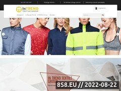 Miniaturka intrendgroup.pl (Produkcja odzieży roboczej oraz reklamowej)