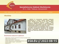 Zrzut strony Dr Tadeusz Januszewski - okulista Bochnia